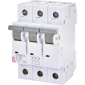 Автоматичний вимикач ETIMAT 6 3p C 20А (6 kA)