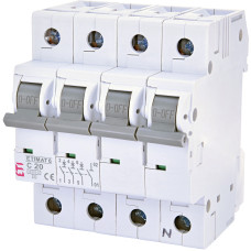 Автоматичний вимикач ETIMAT 6 3p+N C 20А (6 kA)