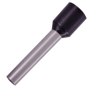 Ізольований наконечник втулковий e.terminal.stand.e4018.black 4,0 кв.мм, чорний, 100шт