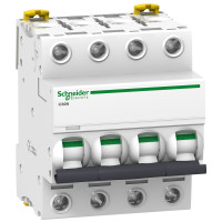 Автоматичний вимикач Acti9 iC60N 4P, 63А, крива C Schneider Electric A9F79463