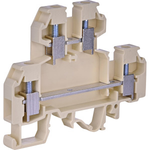 Клема гвинтова дворівнева VS 4 NA (4 mm2_бежева)