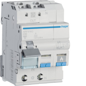 Диференційний автоматичний вимикач з дуговим захистом AFDD, 1P+N 6kA B-16A 30mA A