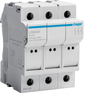 Роз'єднувач запобіжників L38 32A/690В 3P