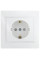 Розетка 2Р+PE  зі шторками  PBшсб16-З-Fl-W (біла)