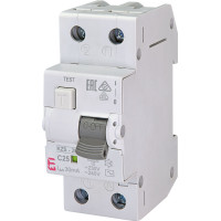 Диф. автоматичний вимикач KZS-2M C 25/0,03 тип AC (10kA)