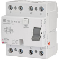 Реле диференційне (ПЗВ) 4р EFI-P4 40/0,03 тип AC (10kA)
