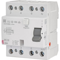 Реле диференційне (ПЗВ) 4р EFI-P4 40/0,03 тип AC (10kA)