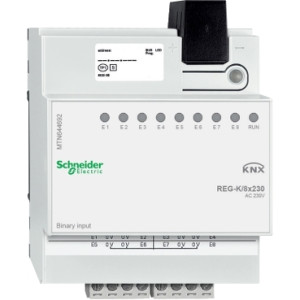 Бінарний вхід REG-K/4X10, світло сірий, KNX Schneider Electric MTN644692