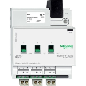 Блок управління світлорегулятором 0-10 В 10В REG-K 3-П,світло-сірий, KNX, Schneider Electric MTN646991