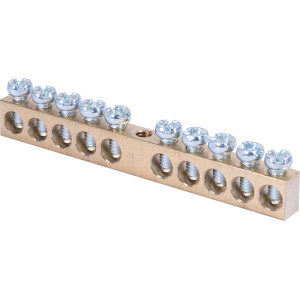 Шина нульова e.bsc.stand.20.10, 10 отв.х 20 А