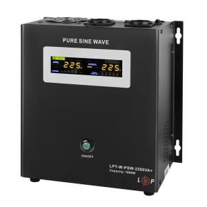 ДБЖ з правильною синусоїдою 24V LPY-W-PSW-2500VA+(1800Вт)10A/20A