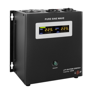 ДБЖ з правильною синусоїдою 24V LPY-W-PSW-2500VA+(1800Вт)10A/20A