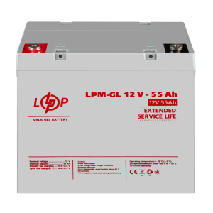 Аккумулятор гелевий LPM-GL 12V - 55 Ah