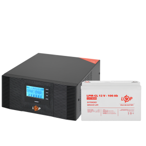 Комплект резервного живлення LP (LogicPower) ДБЖ + гелева батарея (UPS B1500 + АКБ GL 1200W)