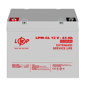 Акумулятор гелевий LPM-GL 12V - 45 Ah