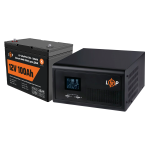 Комплект резервного живлення для котла LP (LogicPower) ДБЖ + літієва (LiFePO4) батарея (UPS 430VA + АКБ LiFePO4 1280W)