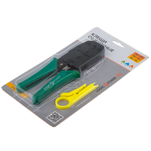 Інструмент для обтискання RJ45 (8P8C) та RJ12/11 (6P6C) LPT-15 (резиновые ручки)