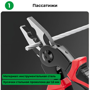Багатофункціональний набір швидкозмінних інструментів 5 в 1