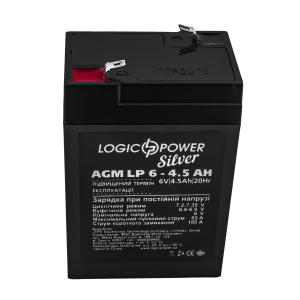 Акумулятор AGM LP 6V - 4.5 Ah Silver