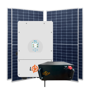 Гібридна станція 8 кВт (1ф.) з LiFePO4 на 11,7 кВт