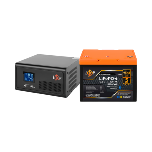Комплект резервного живлення LP(LogicPower) ДБЖ + літієва (LiFePO4) батарея (UPS В1500 + АКБ LiFePO4 1280W)