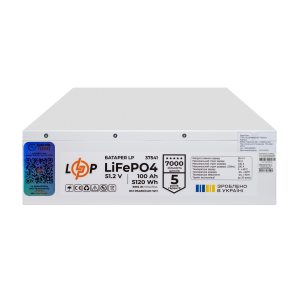 Акумулятор LP LiFePO4 51,2V - 100 Ah (5120Wh) (BMS JK 100A/50А) RM RS485/CAN WH