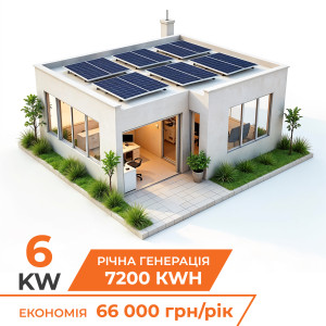Комплект СЕС 6kW LP АКБ 11,7kWh (літій) 230Ah (від 5 годин автономності)