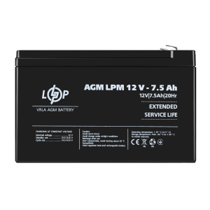 Акумулятор AGM LPM 12V - 7.5 Ah