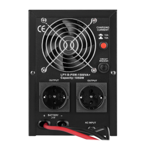 ДБЖ з правильною синусоїдою 24V LPY-B-PSW-1500VA+(1050Вт) 10A/15A