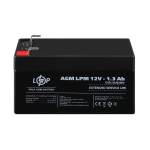 Акумулятор AGM LPM 12V - 1.3 Ah