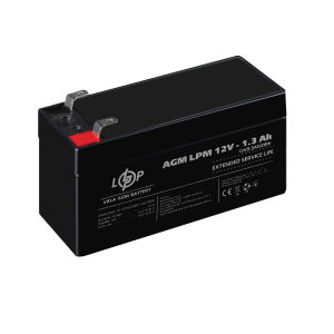 Акумулятор AGM LPM 12V - 1.3 Ah
