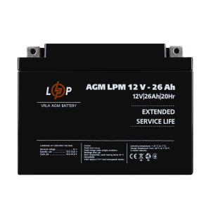 Акумулятор AGM LPM 12V - 26 Ah