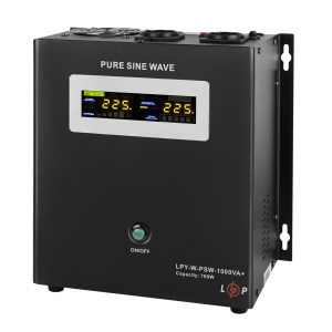 ДБЖ з правильною синусоїдою 12V LPY-W-PSW-1000VA+(700Вт)10A/20A