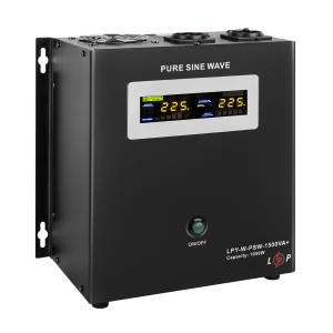 ДБЖ з правильною синусоїдою 24V LPY-W-PSW-1500VA+(1050Вт)10A/15A
