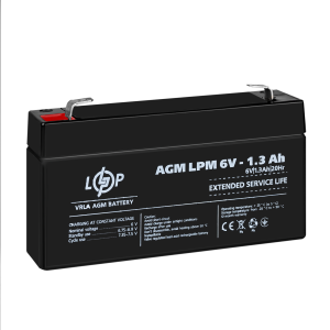 Акумулятор AGM LPM 6V - 1.3 Ah
