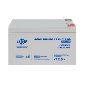 Акумулятор мультигелевий LPM-MG 12V - 7.2 Ah