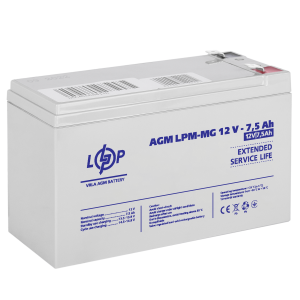 Акумулятор мультигелевий LPM-MG 12V - 7.5 Ah