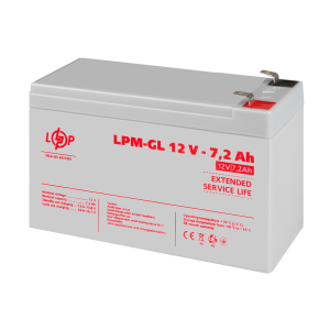 Акумулятор гелевий LPM-GL 12V - 7.2 Ah