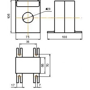 Трансформатор ТШ 0,66-1 А 600/5 кл.т.0,5S (16 років міжповірочний інтервал)