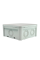 Коробка монтажна для відкритого встановлення без отворів 100х100х50 мм (зовн. 115х115х54 мм) IP66 із скобами сіра UEC
