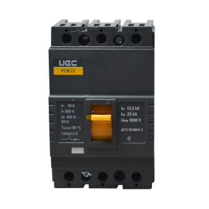 Автоматичний вимикач PCB32 3Р 40А 25кА UEC