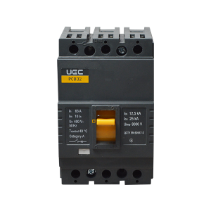 Автоматичний вимикач PCB32 3Р 63А 25кА UEC