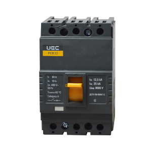 Автоматичний вимикач PCB32 3Р 80А 25кА UEC