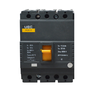 Автоматичний вимикач PCB33 3Р 63А 35кА UEC