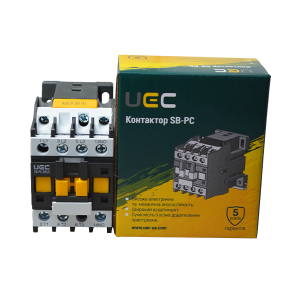Контактор SB-РC-009 9А 400В/АС3 1з (НВ) UEC