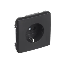 Розетка 1-на 2P+Z, ШУКО SIEMENS DELTA Style 16А, 250V, чорний коссо