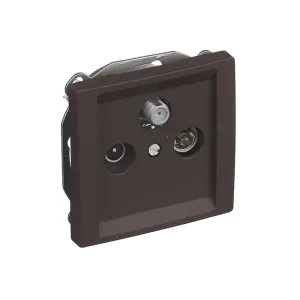 Розетка TV кінцева SIEMENS DELTA Style R-TV-SAT, шоколад