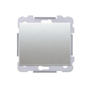 Вимикач 1кл. сходовий SIEMENS DELTA Iris 16АХ, 250V, алюміній ф'южн