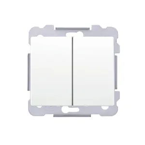 Вимикач 2кл. сходовий SIEMENS DELTA Iris 16АХ, 250V, білосніжний