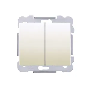 Кнопковий вимикач 2-кл SIEMENS, 10A, 250V слонова кістка